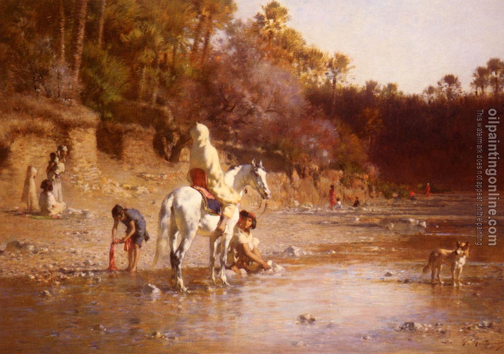 Guillaumet, Gustave - The River at El-Katara